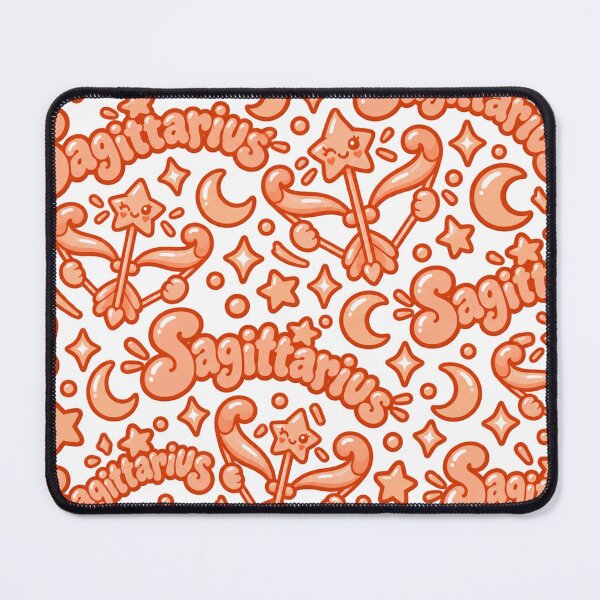 Item preview, Cute Sagittarius Zodiac – Orange Kawaii Bow and Arrow Astrology Art designed and sold by MetaModel Editions.