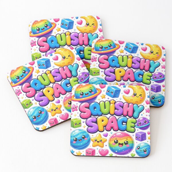 Item preview, Squishy Space Colorful Kawaii Planets Stars Cosmic Design designed and sold by Uniquememorable.