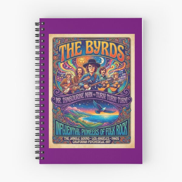 Item preview, The Byrds Band Retro Poster designed and sold by Halifaxartguy.