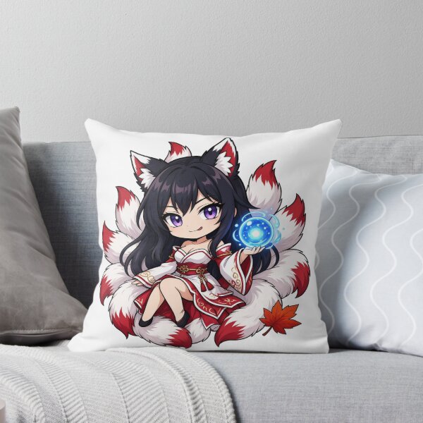 Item preview, Ahri Chibi Wild Rift Fan Art designed and sold by Moonlit Tower Art.