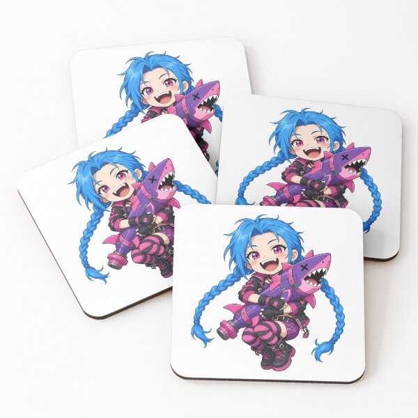 Item preview, Jinx Chibi Wild Rift Fan Art designed and sold by Moonlit Tower Art.