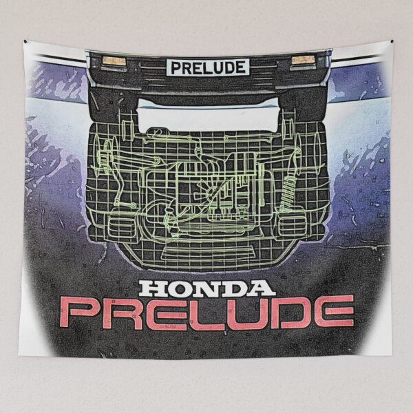 Artikelvorschau, Honda Prelude Auto-Grafikposter Auto-Kunst entworfen und verkauft von mtvintageapparel.