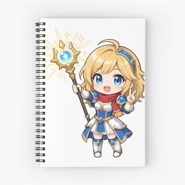 Item preview, Lux Chibi Wild Rift Fan Art designed and sold by Moonlit Tower Art.
