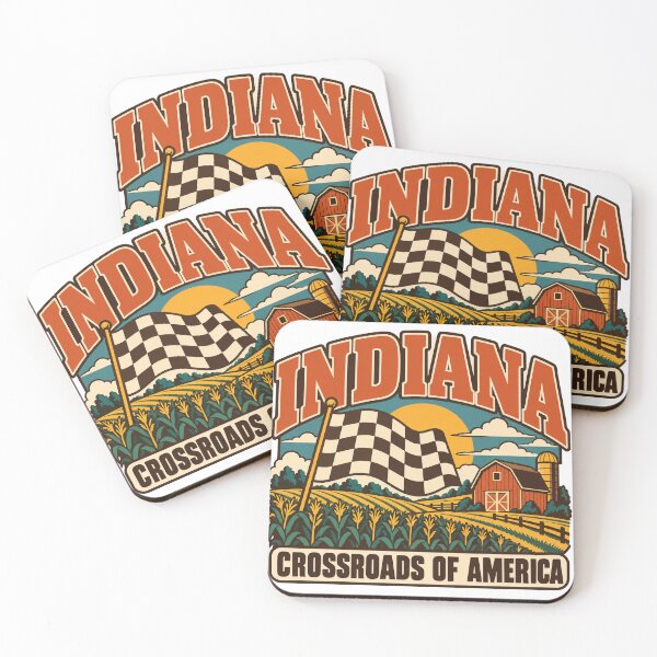 Item preview, Indiana Gift - Crossroads Of America designed and sold by RedRubyBubble.