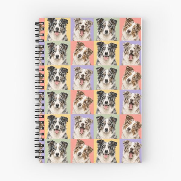 Item preview, Blue Merle & Red Merle Australian Shepherd Portraits designed and sold by pixiedustpaint.