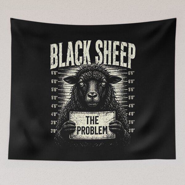 Item preview, Black Sheep The Problem Funny Rebel designed and sold by gunaone-design.