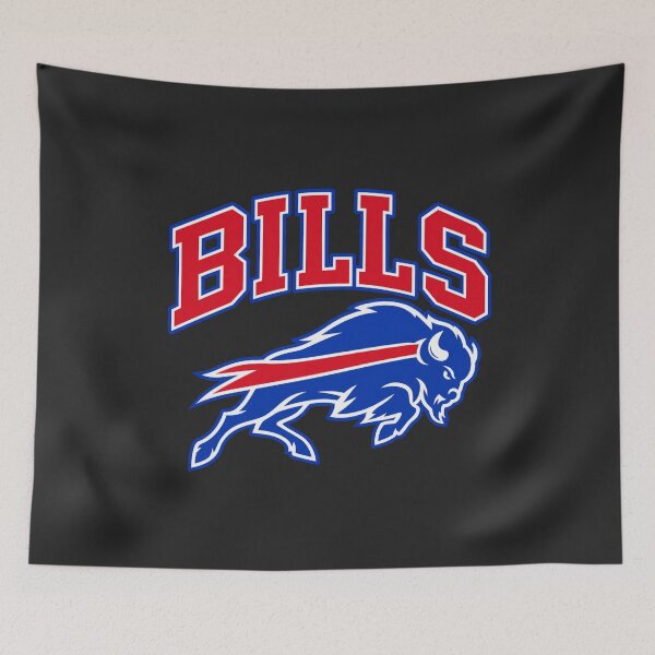 Item preview, Bills Classic Red Blue Charging Buffalo Logo Arch Lettering Team Pride designed and sold by Pliable.