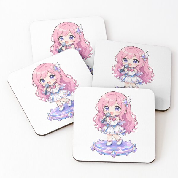 Item preview, Seraphine Chibi Wild Rift Fan Art designed and sold by Moonlit Tower Art.