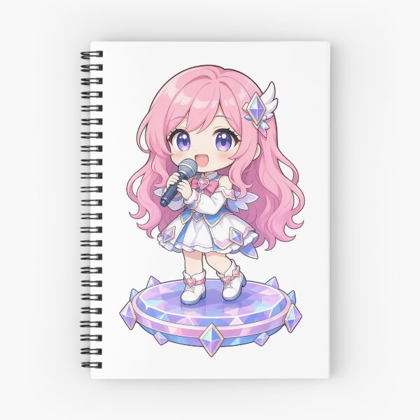 Item preview, Seraphine Chibi Wild Rift Fan Art designed and sold by Moonlit Tower Art.