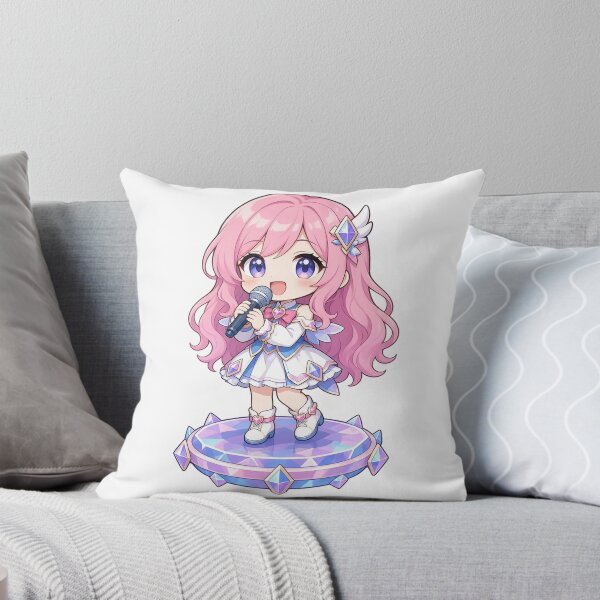 Item preview, Seraphine Chibi Wild Rift Fan Art designed and sold by Moonlit Tower Art.