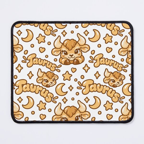 Item preview, Cute Taurus Zodiac – Golden Kawaii Bull Astrology Art designed and sold by MetaModel Editions.