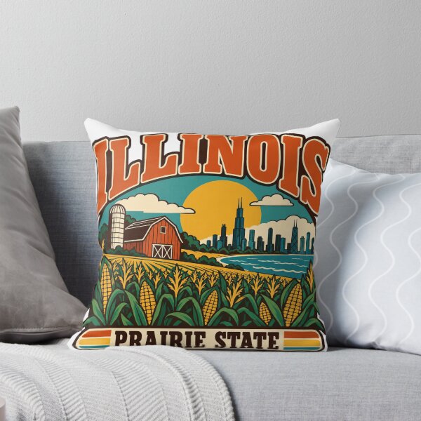 Item preview, Illinois Gift - Prairie State designed and sold by RedRubyBubble.
