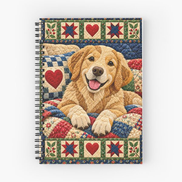Item preview, Golden Retriever Quilt designed and sold by Elisabeth Lucas.