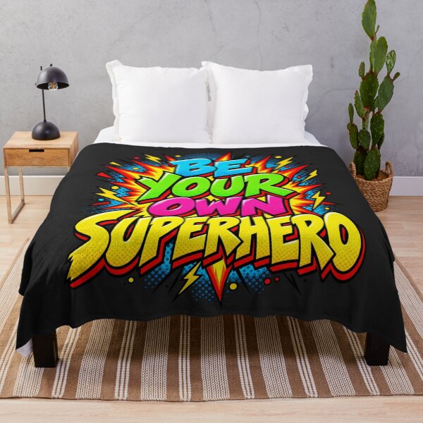 Item preview, Be Your Own Superhero Comic Pop Art Explosion Motivational Bold Colors designed and sold by Pliable.