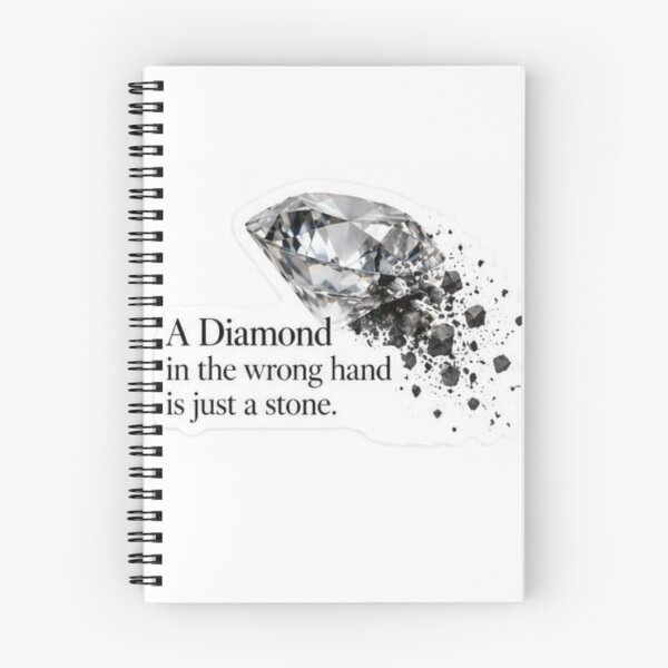 Item preview, A Diamond In The Wrong Hand Is Just A Stone - Value Quote Sticker designed and sold by Nicolae-SCROCIOB-Shop.