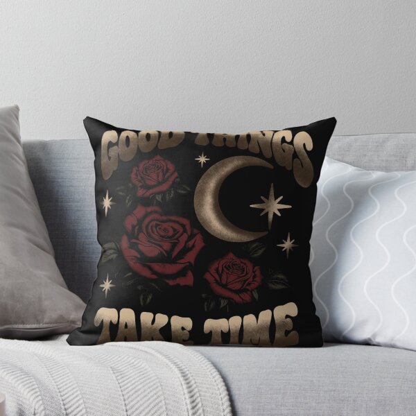 Item preview, Good Things Take Time – Dark Romance Red Roses & Crescent Moon designed and sold by GracefulbyElmes.
