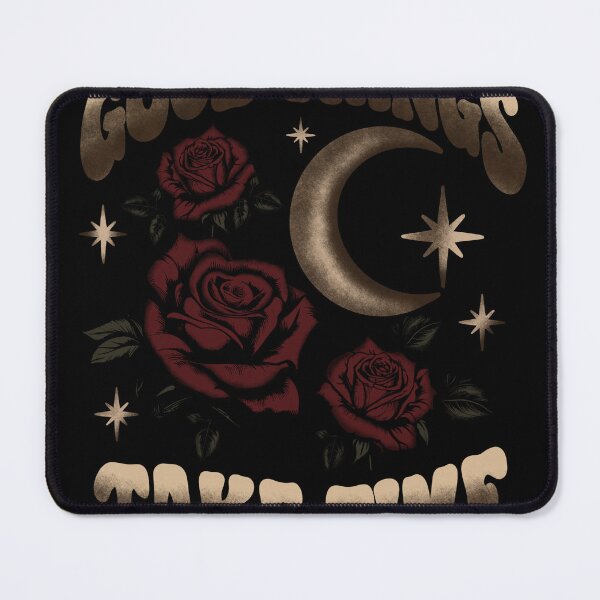 Item preview, Good Things Take Time – Dark Romance Red Roses & Crescent Moon designed and sold by GracefulbyElmes.