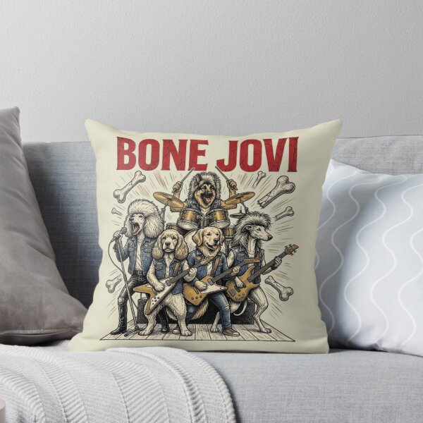 Item preview, Bone Jovi Dog Band Funny 80s Rock Dog Vintage 80s Rock Gift Dog Lover Music Lover Gift designed and sold by FurRealStudioCo.