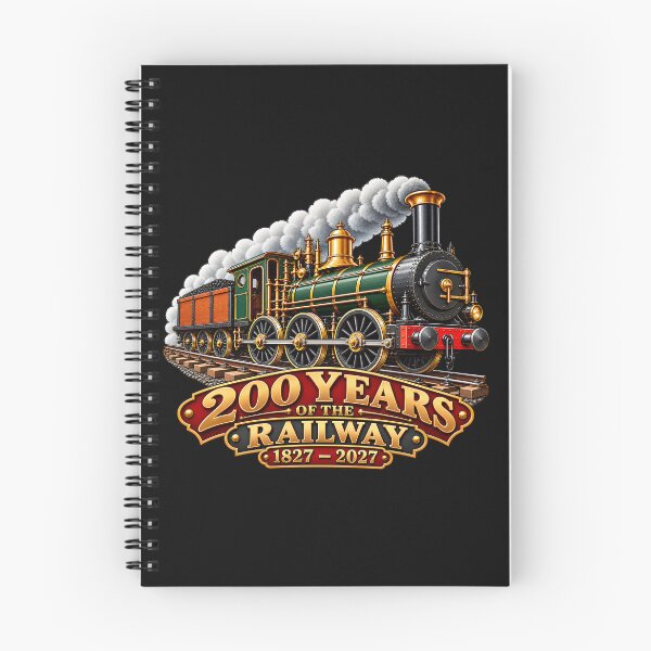 Item preview, 200 Years of the Railway 1827–2027 Vintage Steam Train Anniversary designed and sold by Genius Geek.