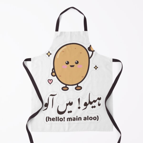 Item preview, Hola Main Aloo Urdu - Lindo sticker de papa Desi designed and sold by Chai & Chaos.