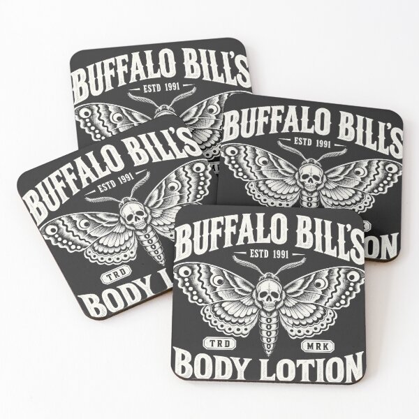 Item preview, Buffalo Bills Body Lotion Death Moth Skull ESTD 1991 Silence of the Lambs Parody designed and sold by Pliable.