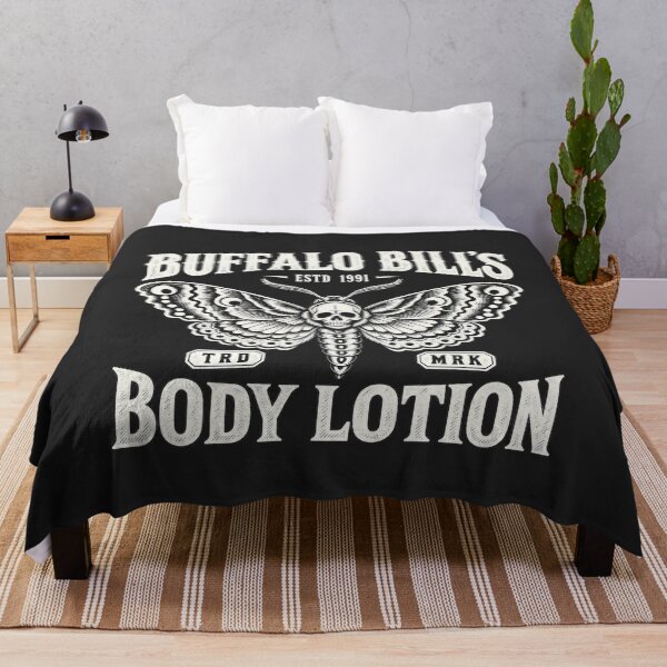Item preview, Buffalo Bills Body Lotion Death Moth Skull ESTD 1991 Silence of the Lambs Parody designed and sold by Pliable.