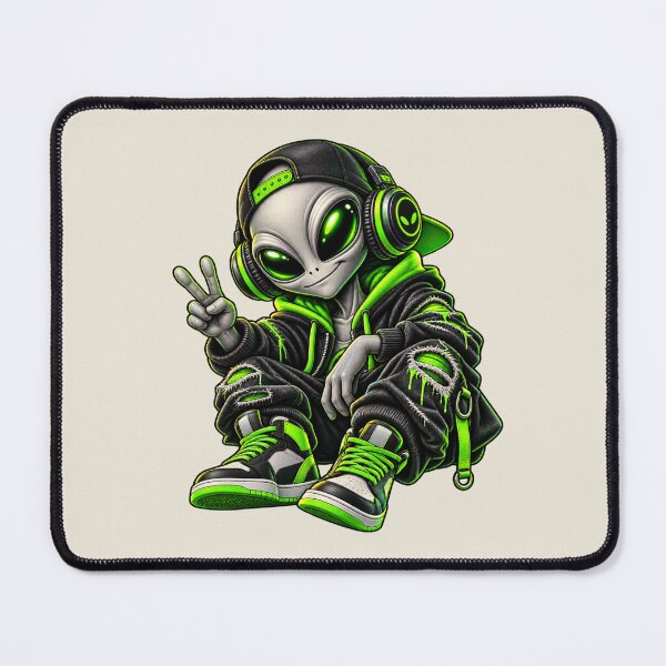 Item preview, Neon Alien Streetwear – Cosmic Urban Vibes designed and sold by DIB Designs – Express Your Style.