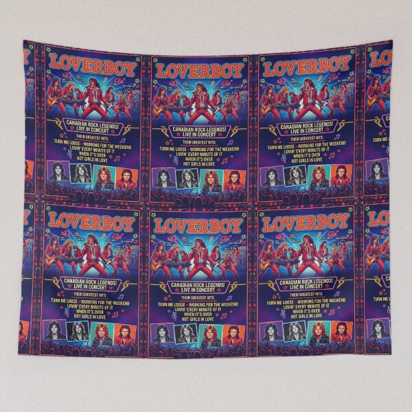 Item preview, Loverboy Band Retro Poster designed and sold by Halifaxartguy.