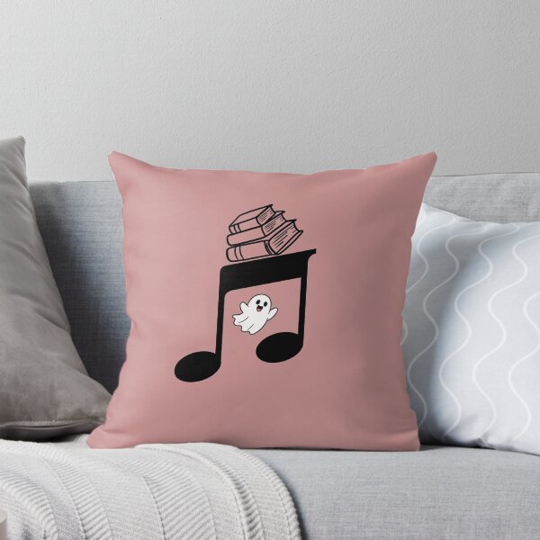Item preview, Cute Ghost with Books and Musical Notes – Book Lover Music Aesthetic designed and sold by gluxdesing.