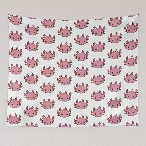 Item preview, Cute Pink Axolotl Kawaii – Adorable Smiling Axolotl designed and sold by Black María.