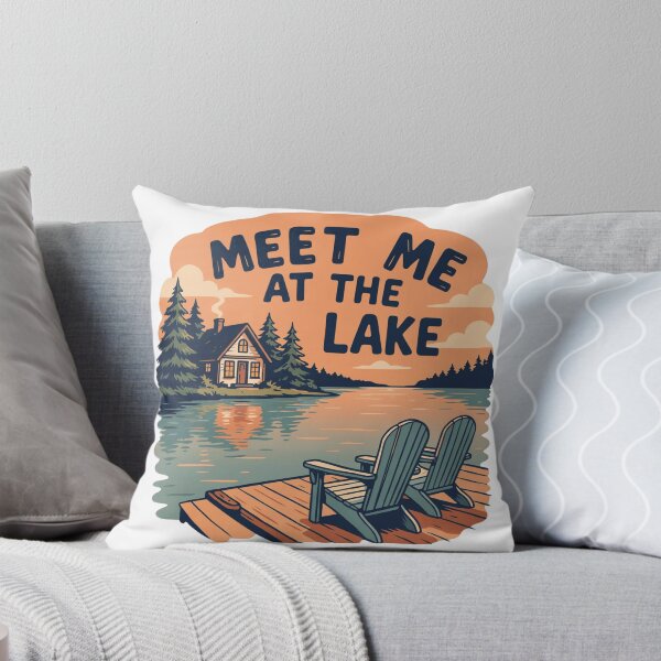 Item preview, Meet Me at the Lake – Romantic Sunset Cottage & Adirondack Chairs designed and sold by Roch-Roch.
