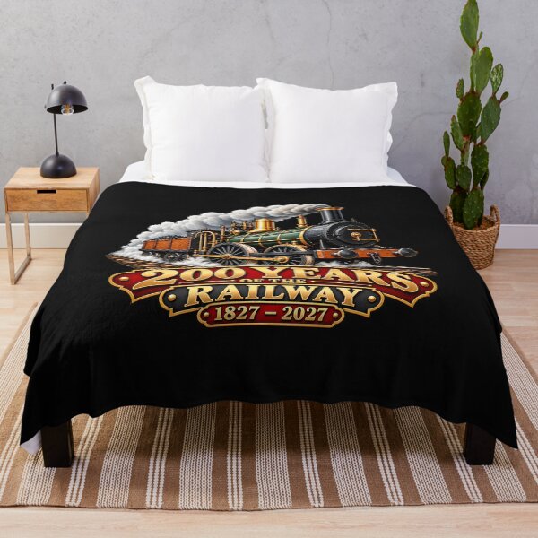 Item preview, 200 Years of the Railway 1827–2027 Vintage Steam Train Anniversary designed and sold by Genius Geek.
