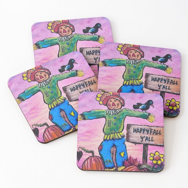 Item preview, Fall Scarecrow in a Pumpkin Patch designed and sold by LoriMcKinnonArt.
