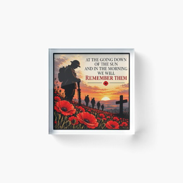 Item preview, At The Going Down of the Sun - Remembrance WW1 designed and sold by FullBoatDesign.