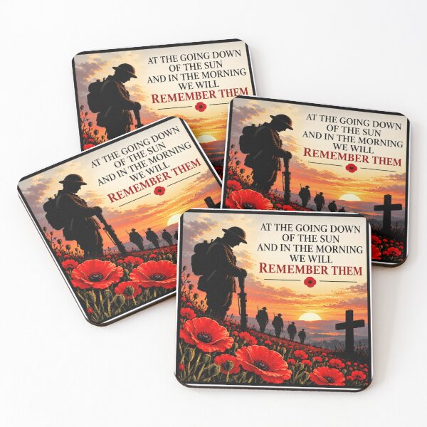Item preview, At The Going Down of the Sun - Remembrance WW1 designed and sold by FullBoatDesign.