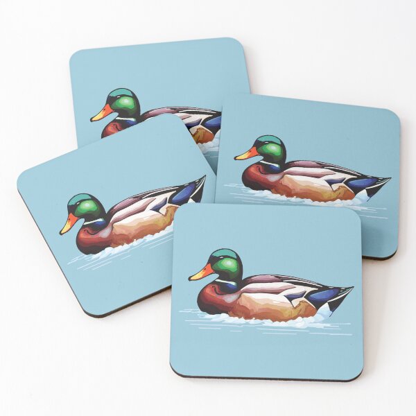 Item preview, Mallard Duck Colorful Mosaic Art Geometric Mallard Pet designed and sold by designmari.