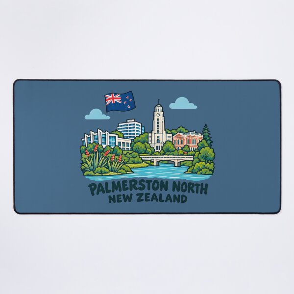 Item preview, Palmerston North New Zealand Flag Cute City designed and sold by HowToCanadian.