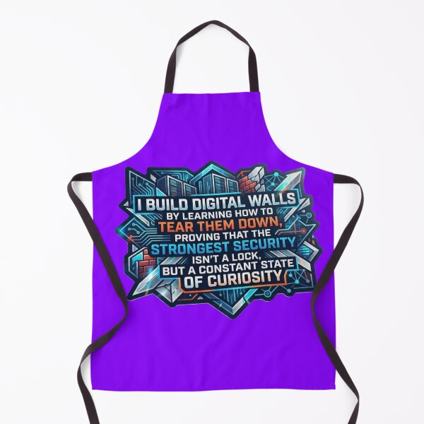 Item preview, I Build Digital Walls - Cybersecurity & Ethical Hacker Quote Sticker designed and sold by Nicolae-SCROCIOB-Shop.