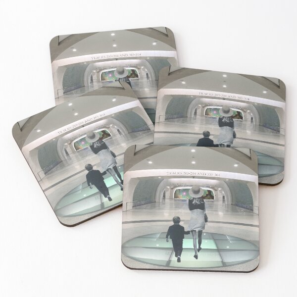 Item preview, Between Two Worlds - Mother and Son Train Station designed and sold by Mischief and Musings.