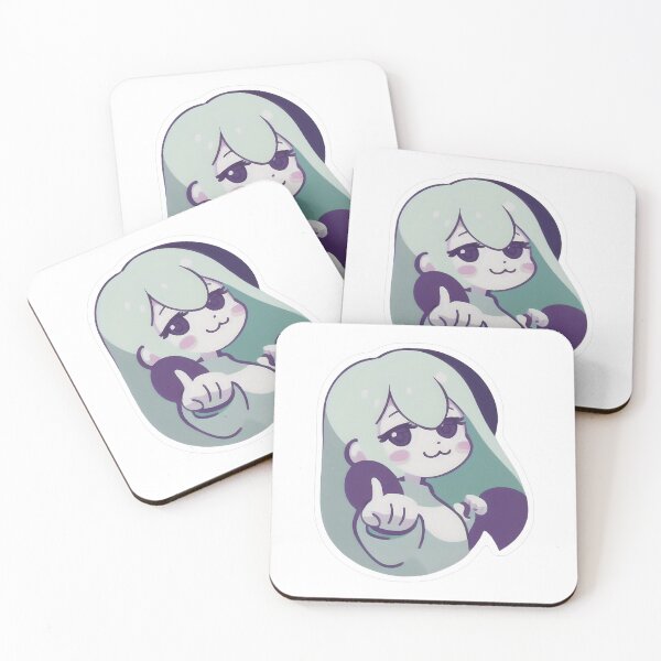 Item preview, Niña chibi verde menta señalando designed and sold by For-Cat Studio.