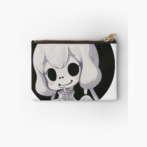 Item preview, White-haired girl sipping from face bottle designed and sold by For-Cat Studio.