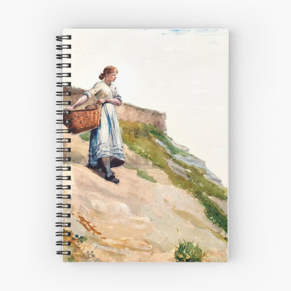 Item preview, Girl Carrying a Basket (1882) by Winslow Homer designed and sold by AngyDesigns49.