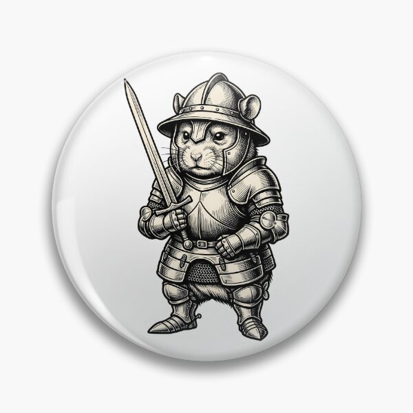 Item preview, The Horrors Persist But So Do I Medieval Hamster Knight designed and sold by Thuzito.