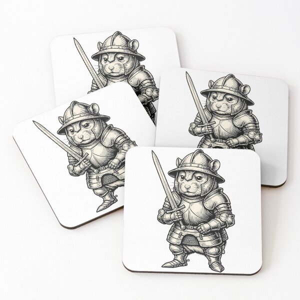 Item preview, The Horrors Persist But So Do I Medieval Hamster Knight designed and sold by Thuzito.