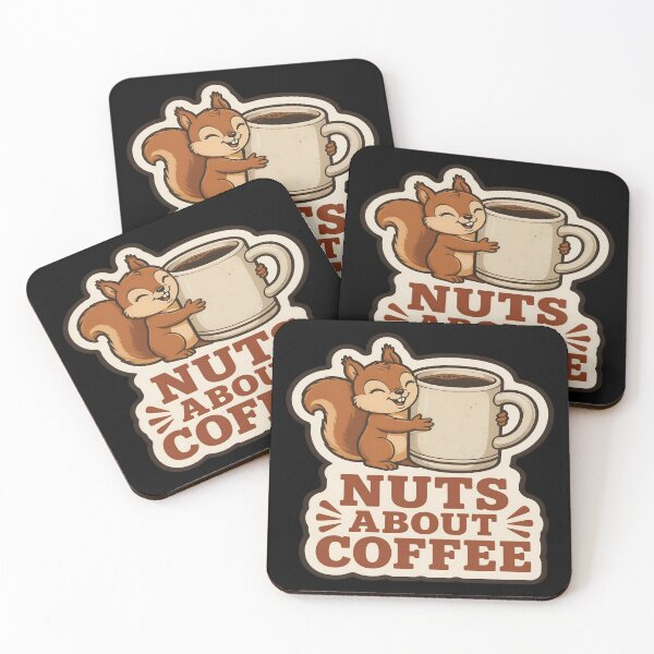 Item preview, Nuts About Coffee Funny Cottagecore Squirrel Mug designed and sold by PozivoPlus.