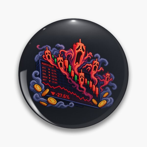 Item preview, Haunted Crypto Crash Chart designed and sold by Crypto-NFT22.