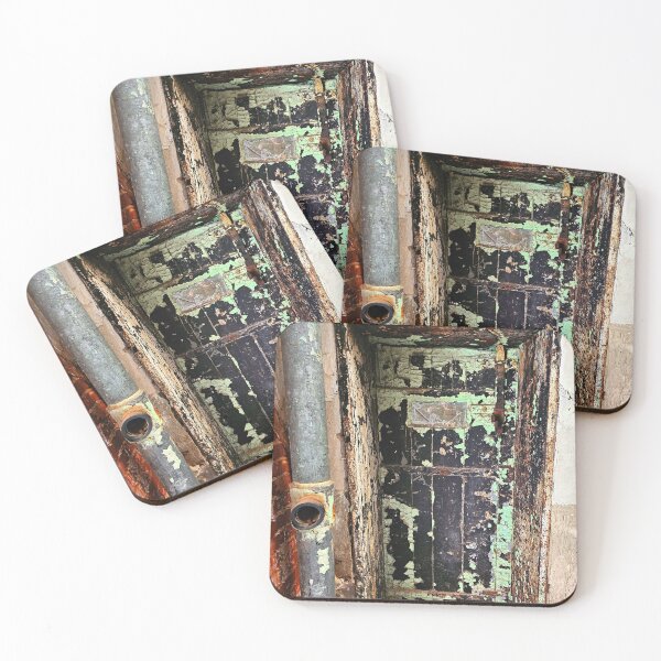 Item preview, Weathered Mint Green Peeling Cell Door – Eastern State Penitentiary designed and sold by Jason Bylsma.