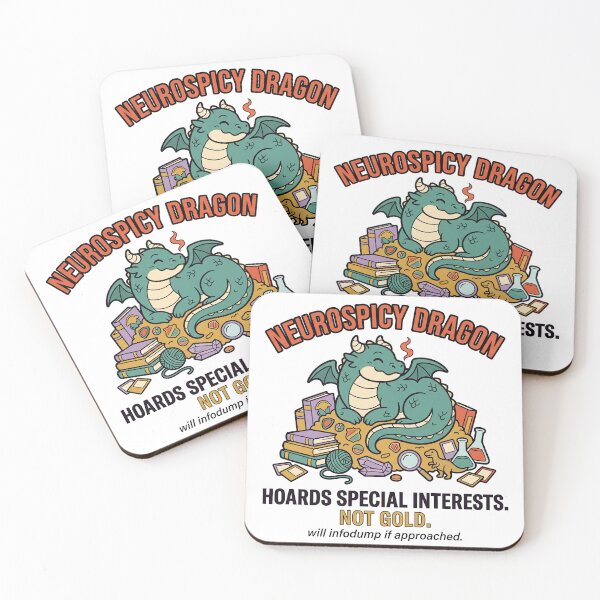 Item preview, Neurospicy Dragon Humor: Breathes Fire Hoards Special Interests designed and sold by Osmose-Studio.