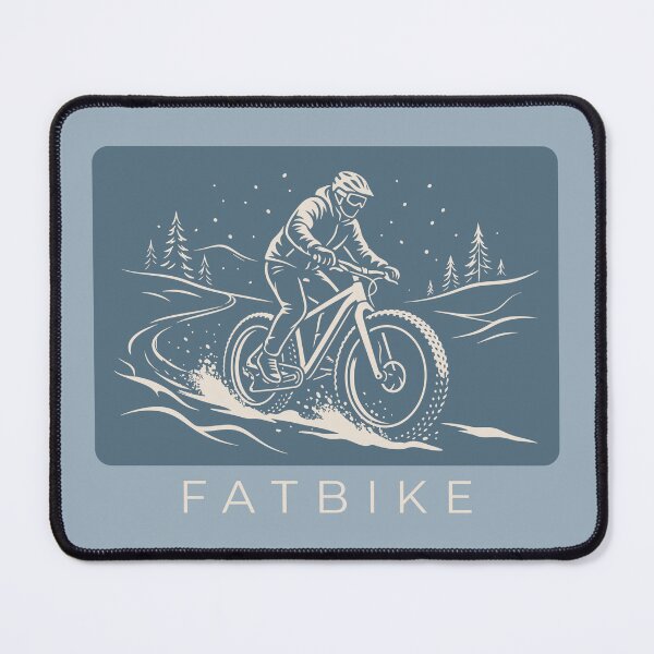 Item preview, Fat Biking Winter Cycling Snow Trail Mountain Sport Outdoor Graphic    designed and sold by KiwiRider.