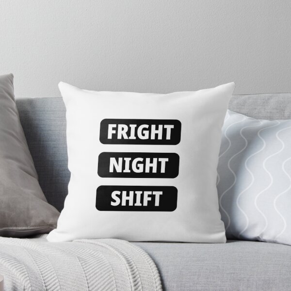 Item preview, Fright Night Shift Funny Halloween Sticker Spooky Night Shift Quote designed and sold by PRIME4YOU.